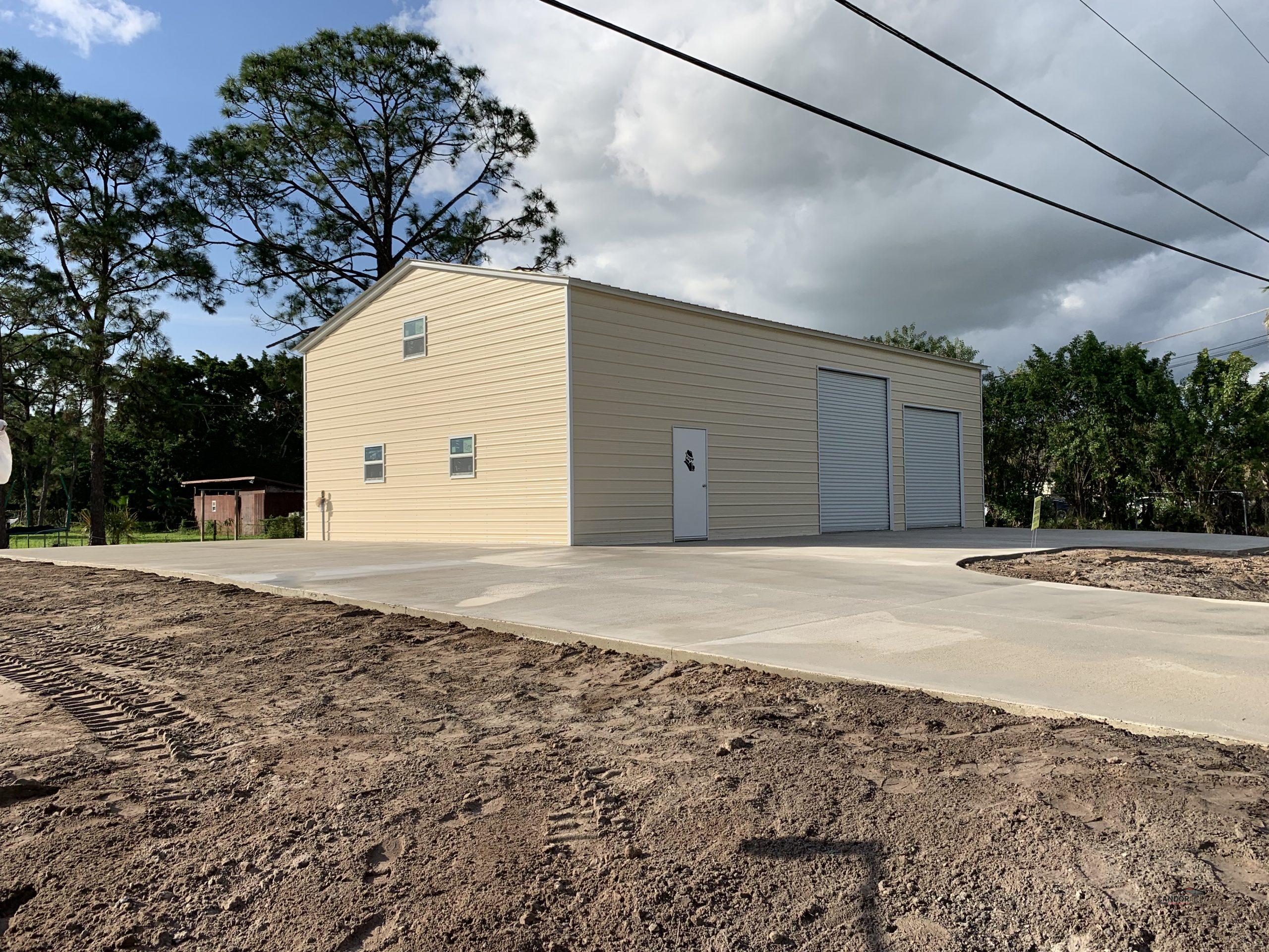 30'w x 50'd x 14'h Vertical Roof with Horizontal Sides - Windows, and Custom Size Doors!