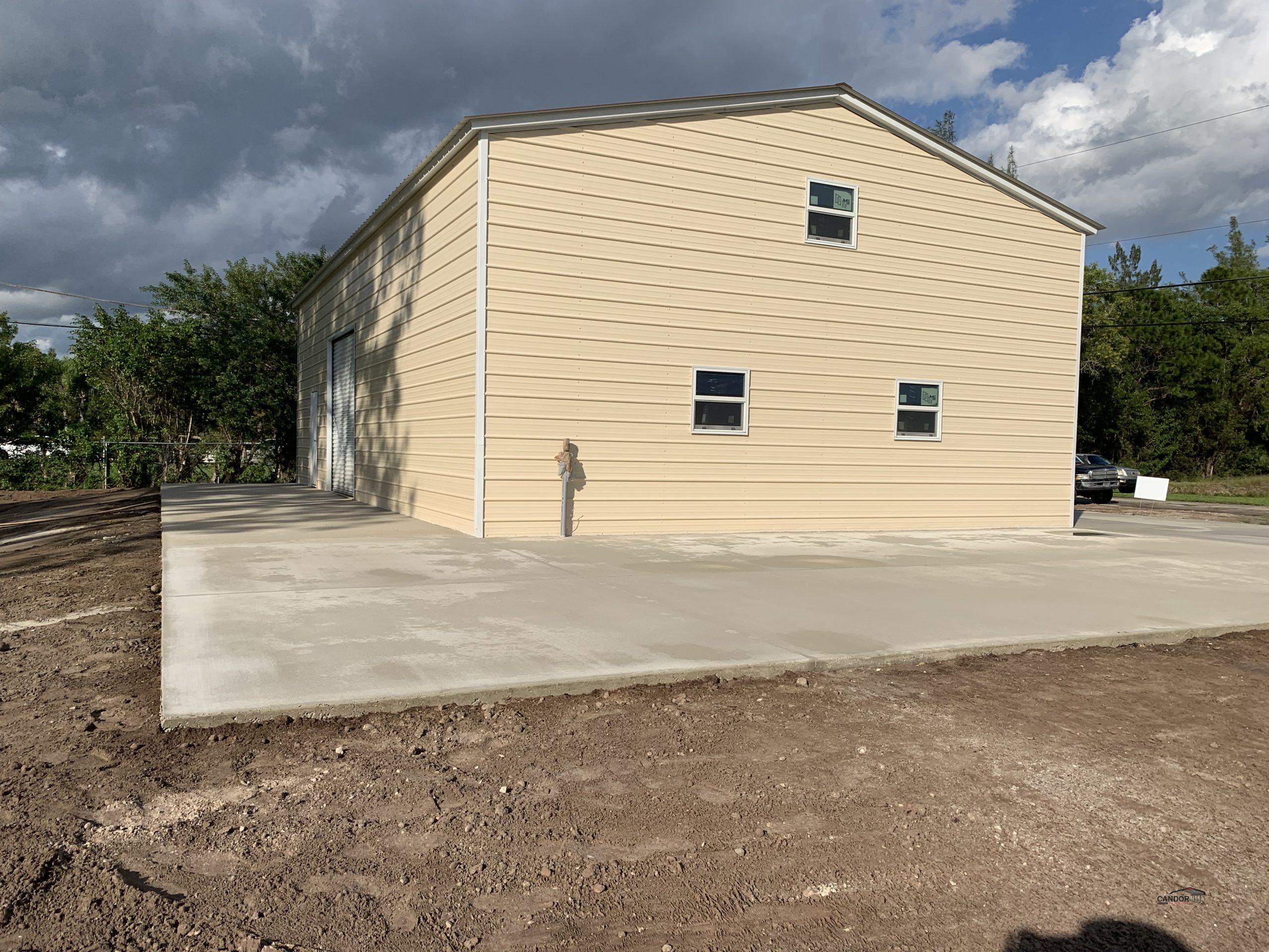 30'w x 50'd x 14'h Vertical Roof with Horizontal Sides