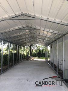 12'w x 20'd x 8'h Boxed Eve Roof Style Carport - PHOTO 2