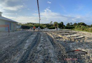 Concrete Slab with Boom Pump