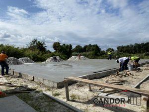 Finishing Concrete with Door Recesses