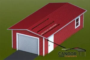 Candor Carports - Boxed Eve Style Roof