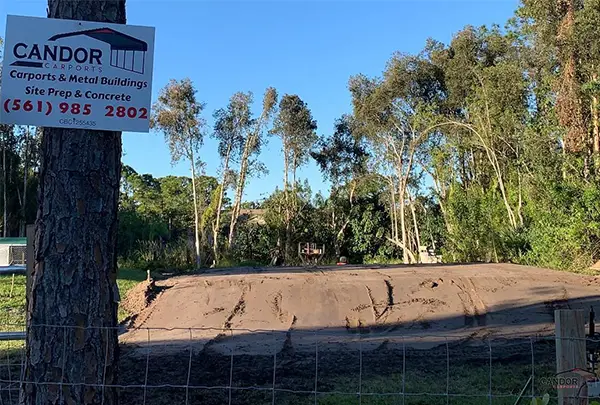 Candor Carports - Imge site prep