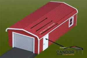 Candor Carports - Regular Round Style Roof