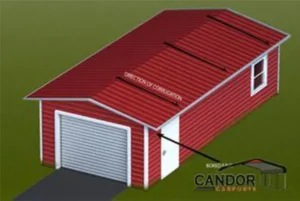 Candor Carports - Vertical Style Roof